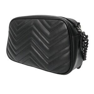 Gucci Marmont Black Shoulder Leather GG Camera Bag